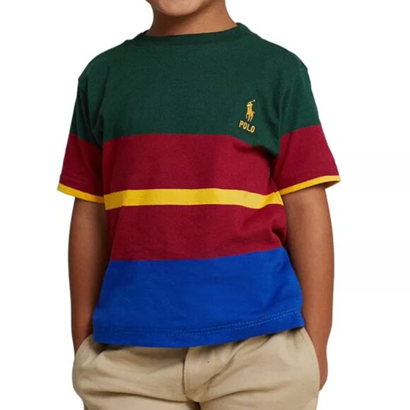 Polo by Ralph Lauren Colorblock Tee - Green, Red, Yellow, Blue - Picture 1 of 4